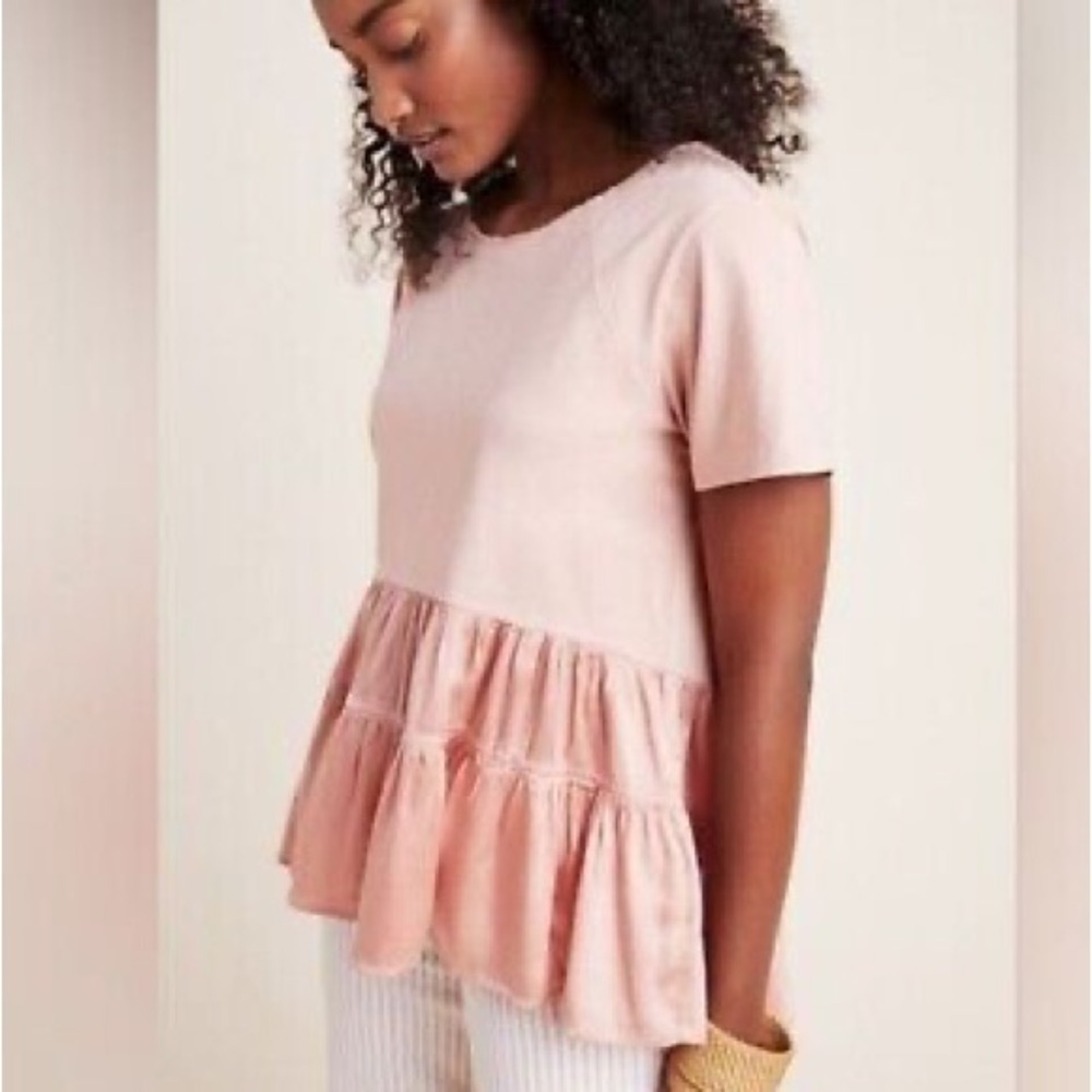 Anthropologie Lona flounce top
